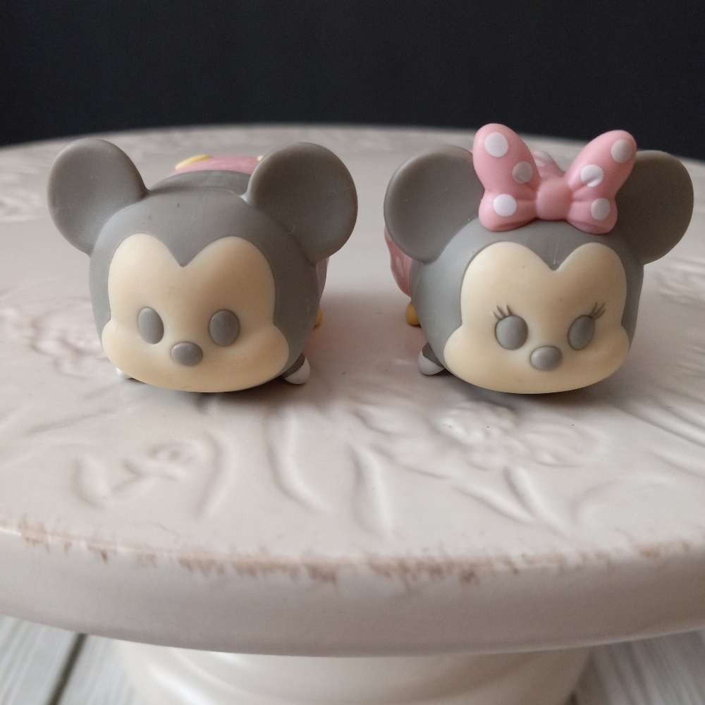 Disney Tsum Tsum Pastel Parade Minnie and Mickey Mouse Figures